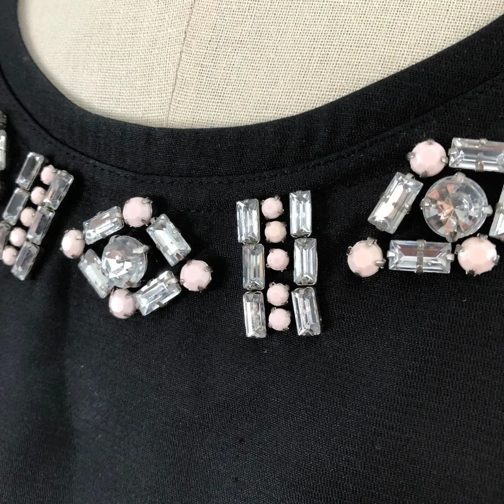 Tory Burch black embellished silk top 6